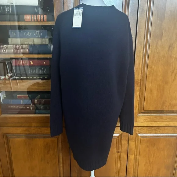 Polo Bear Crewneck Navy Sweater Dress. Size XS Brand New - Picture 10 of 13